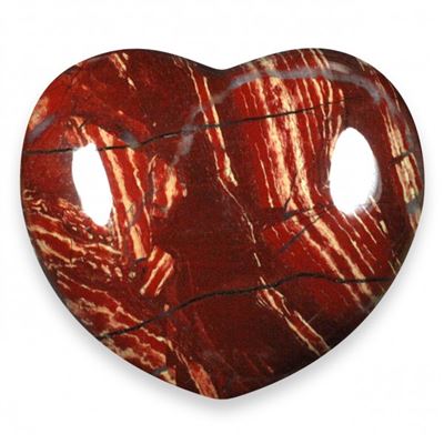 Jasper Snakeskin Heart Large